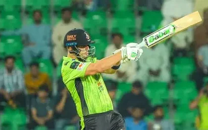 Fakhar Zaman during PSL match against Karachi Kings
