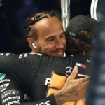 Lewis Hamilton celebrates podium finish for Ferrari at Chinese Grand Prix 2026