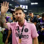 Lionel Messi and Inter Miami players with Donald Trump at the White House