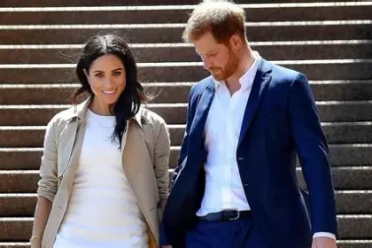 Meghan Markle speaking at a women’s leadership event