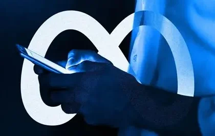 Meta platform warning about fake AI video content