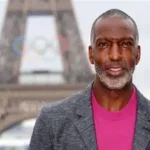 Michael Johnson during Grand Slam Track event amid league controversy