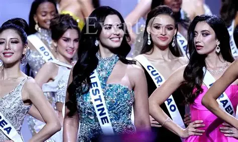 Miss Universe stage with contestants during 2026 voting controversy