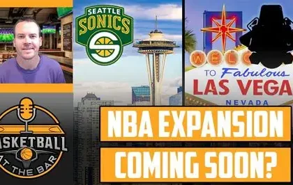 NBA arena crowd in Seattle or Las Vegas during a basketball game