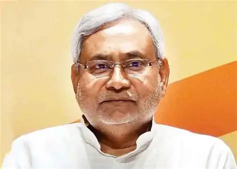 Bihar Chief Minister Nitish Kumar announcing resignation to join Indian Parliament