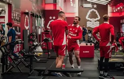 Edu at Nottingham Forest training ground