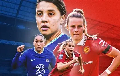 Manchester United women celebrate after scoring against Chelsea in the League Cup.