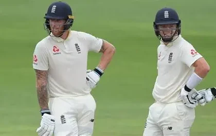 Ollie Pope batting during England cricket match