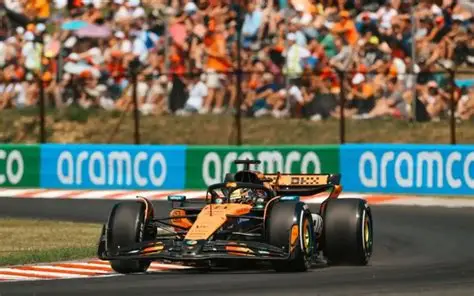 Oscar Piastri driving the McLaren car during practice at the Australian Grand Prix