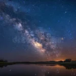Star bathing experience under the Milky Way in rural Wales