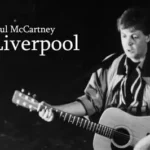 Paul McCartney performing live during the announcement of his new album The Boys of Dungeon Lane