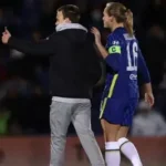 Empty women’s football changing room