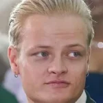 Court sketch of Marius Borg Hoiby during trial proceedings in Norway