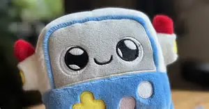 AI toy robot Gabbo designed for toddlers during a research study on children's interaction with artificial intelligence