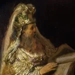 Rembrandt’s Vision of Zacharias in the Temple on display at the Rijksmuseum