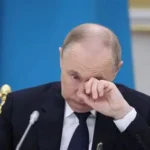 Russian and British flags outside embassy buildings during diplomatic tensions