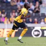 Mateus Mane in action for Wolves during a Premier League match