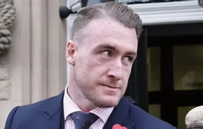 Stuart Hogg during a Scotland rugby match before MBE revocation