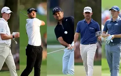 Cameron Young celebrating victory at The Players Championship at TPC Sawgrass