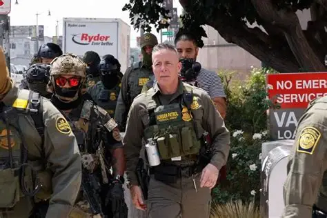 US Border Patrol Chief Greg Bovino speaking at a press conference