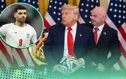 FIFA president Gianni Infantino meeting US President Donald Trump about the World Cup