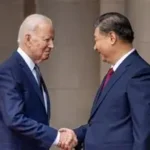 US flags and trade goods symbolizing global trade disputes