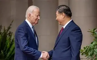 US flags and trade goods symbolizing global trade disputes