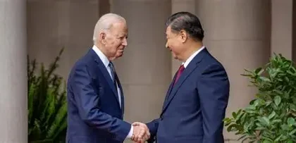 US flags and trade goods symbolizing global trade disputes