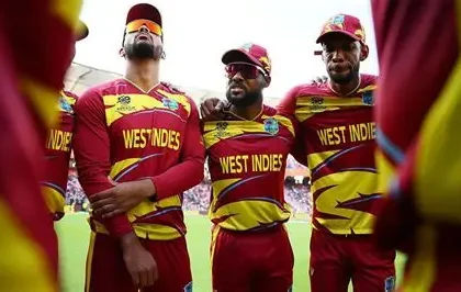 West Indies cricket team at T20 World Cup, stranded in Kolkata, India.