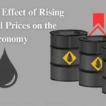 Fuel pump displaying rising petrol prices at gas station