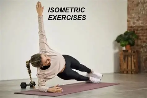 Person holding a wall squat as part of isometric exercise routine