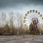 Dark tourist attractions Chernobyl ferris wheel abandoned Pripyat
