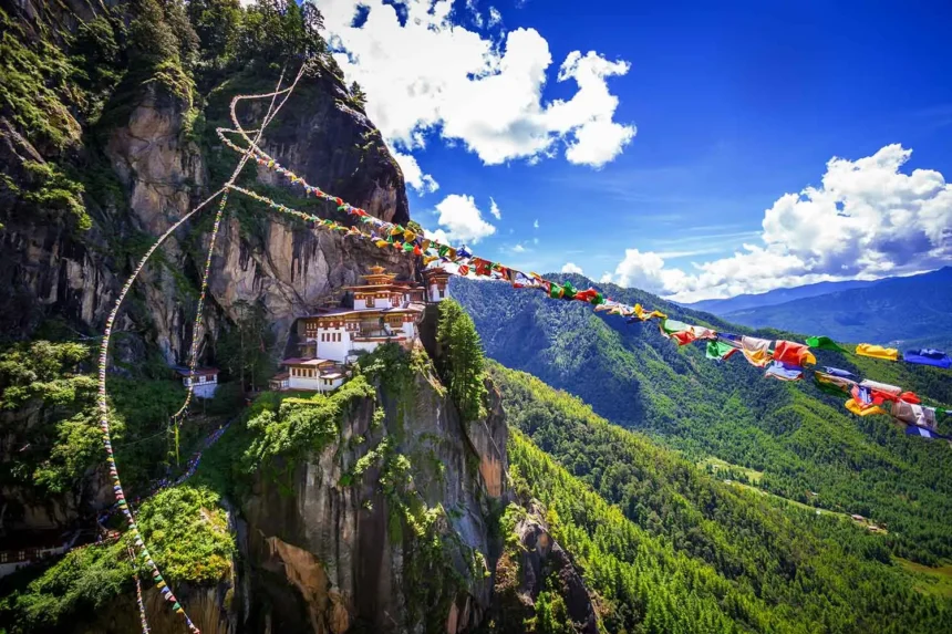 Taboo travel destinations Tiger’s Nest monastery Bhutan cliffside temple