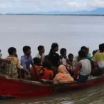 Rescue operation in the Andaman Sea after a migrant boat carrying Rohingya and Bangladeshi passengers capsized, leaving around 250 people missing.