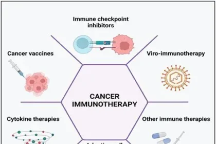 Patient receiving immunotherapy infusion treatment for cancer at hospital