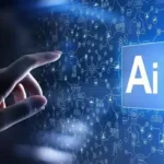 Person using AI chatbot on laptop