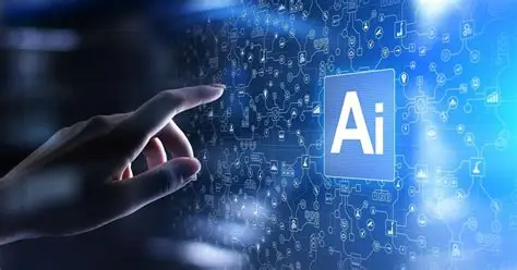 Person using AI chatbot on laptop