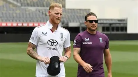 Ben Stokes and Brendon McCullum England cricket team Ashes discussion