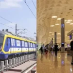 Empty Mumbai Aqua Line station shows low India metro ridership crisis.