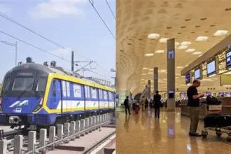 Empty Mumbai Aqua Line station shows low India metro ridership crisis.