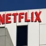 Hollywood film set with cameras, lights, and crew members working during a movie production.