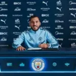 Rayan Cherki performing skills during Manchester City match at Wembley