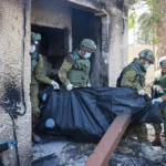 Damaged statue of Jesus in Debel Lebanon