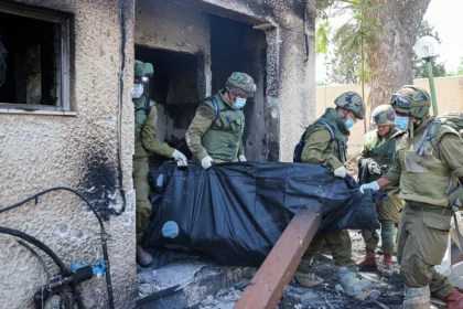 Damaged statue of Jesus in Debel Lebanon