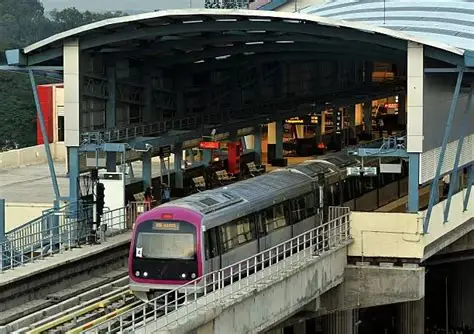 Empty platform at Mumbai Aqua Line metro station highlights low India metro ridership.