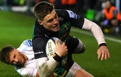 Northampton Saints Exeter Chiefs last minute try Premiership rugby