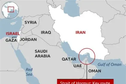 Oil tanker passing through Strait of Hormuz amid rising geopolitical tensions