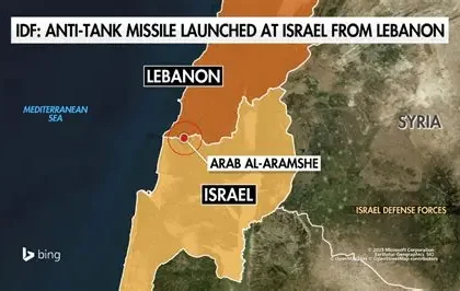 Destroyed buildings in southern Lebanon after Israeli military operations