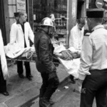 Police presence near Rue des Rosiers in Paris after historic restaurant attack investigation