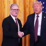 Donald Trump speaking about the UK trade deal and US-UK relations during an interview